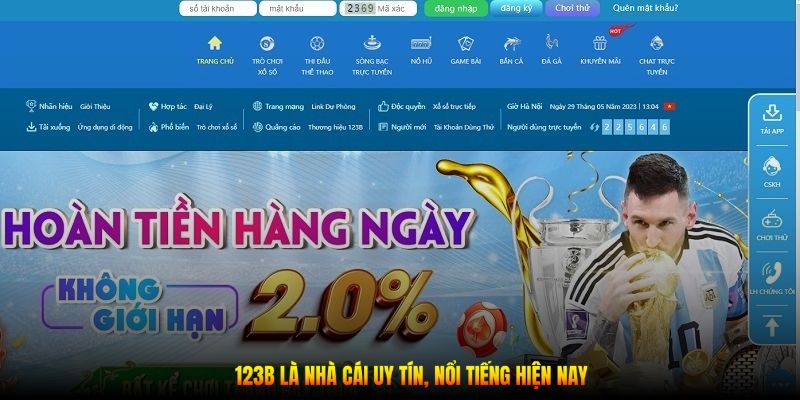 123B là nhà cái uy tín, nổi tiếng hiện nay